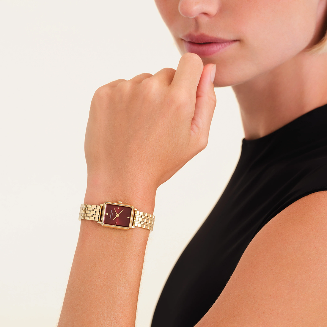 ROSEFIELD Octagon XS Gold Stainless Steel Bracelet OBGSG-083