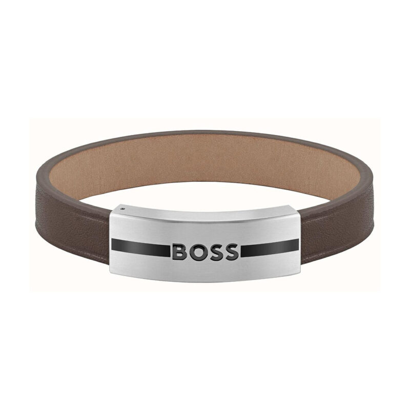 BOSS | Βραχίολι | Ανοξείδοτο Ατσάλι και Δέρμα | 1580496M