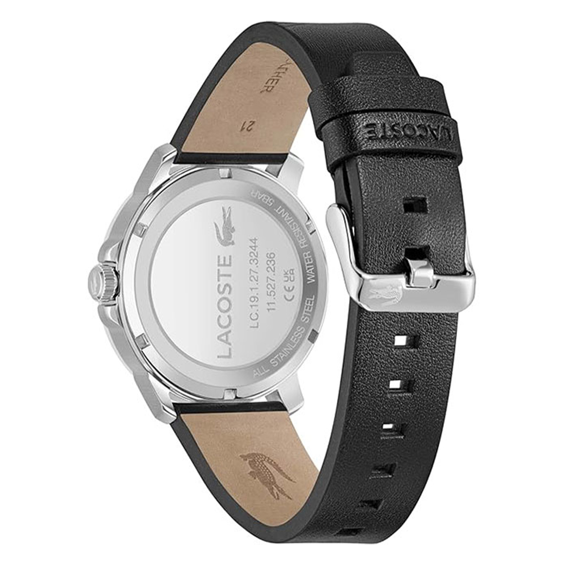 LACOSTE Black Leather Strap 2011275