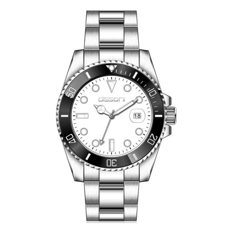 DISSONI Gents Silver Stainless Steel Bracelet B251