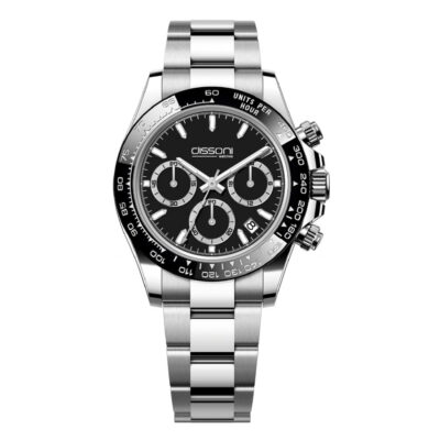 DISSONI Gents Chronograph Silver Stainless Steel Bracelet B272