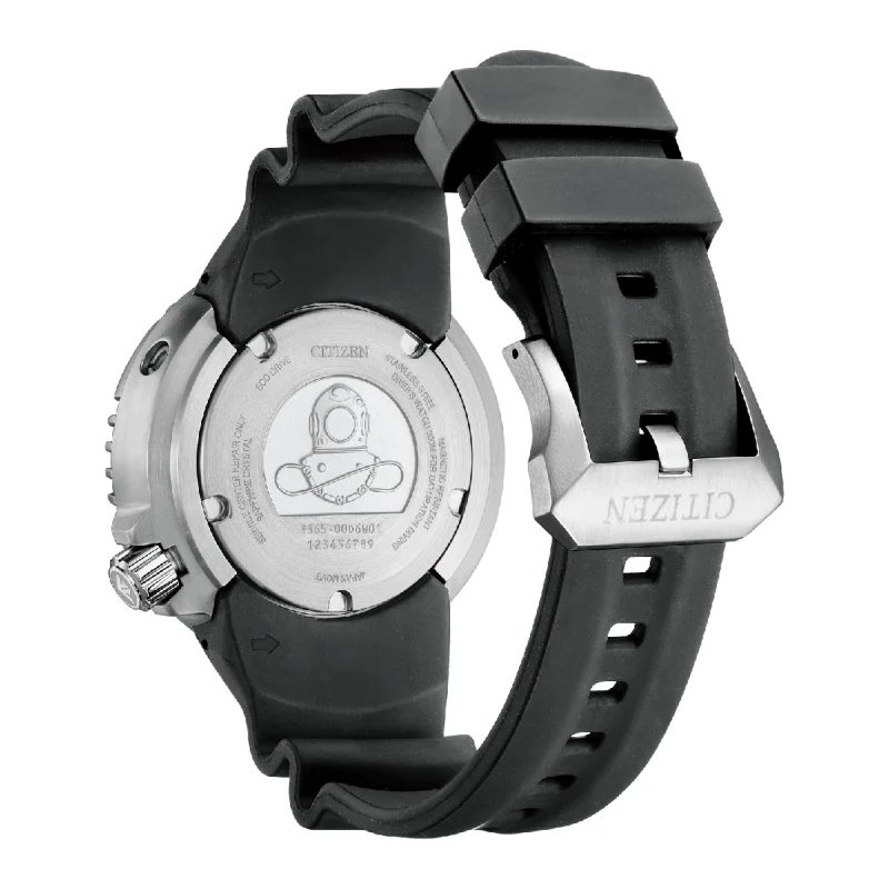 CITIZEN Promaster Professional Diver's Eco-Drive Black Rubber Strap BN1024-01E