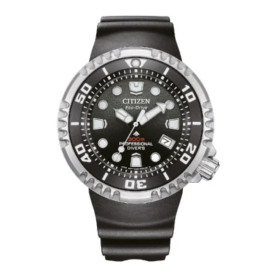 CITIZEN Promaster Professional Diver's Eco-Drive Black Rubber Strap BN1024-01E