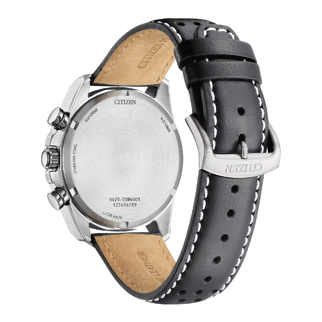 CITIZEN Eco-Drive Black Leather Strap CA4640-09A