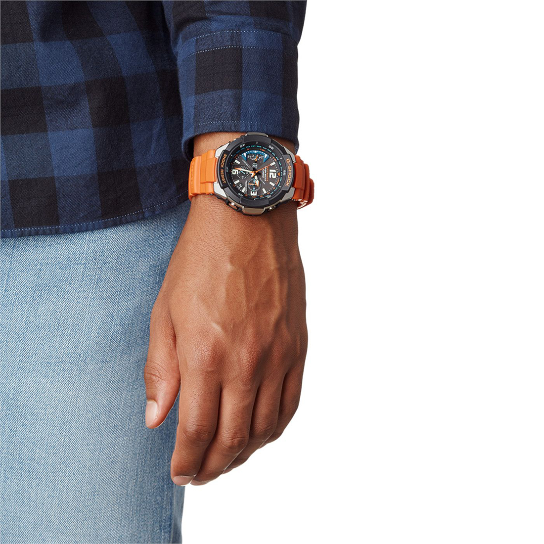 CASIO G-Shock Gravitymaster Orange Rubber Strap GW-3000M-4AER
