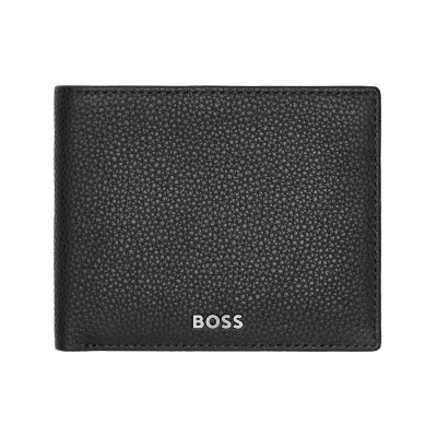 BOSS Classic Grained Money Wallet Black HLM416A