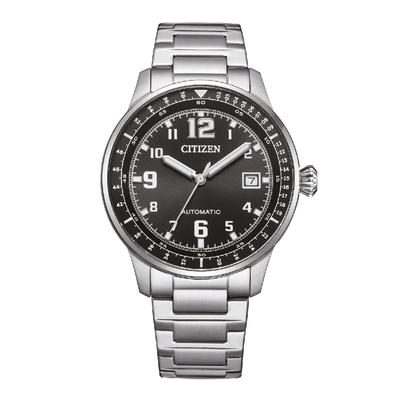 CITIZEN Automatic Chronograph Silver Stainless Steel Bracelet NJ0190-51E