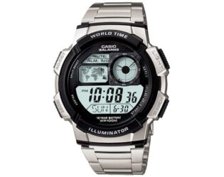 CASIO Standard Collection Silver Stainless Steel Bracelet AE-1000WD-1AVEF