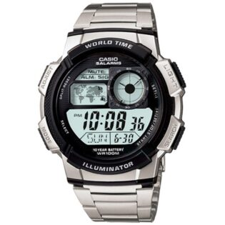 CASIO Standard Collection Silver Stainless Steel Bracelet AE-1000WD-1AVEF