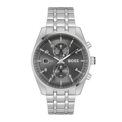 BOSS Skytraveller Chronograph Silver Stainless Steel Bracelet 1514151