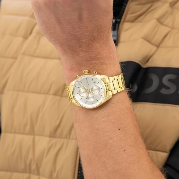 BOSS Grand Prix Gold Stainless Steel Bracelet 1514261 - Image 3