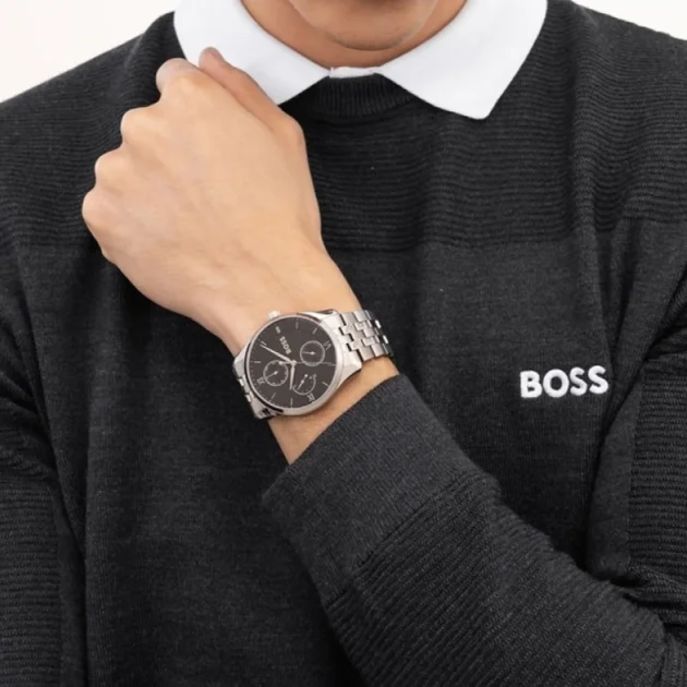 BOSS Principle Silver Stainless Steel Bracelet 1514274 - Image 3