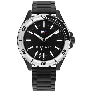 TOMMY HILFIGER Logan Black Stainless Steel Bracelet 1792014