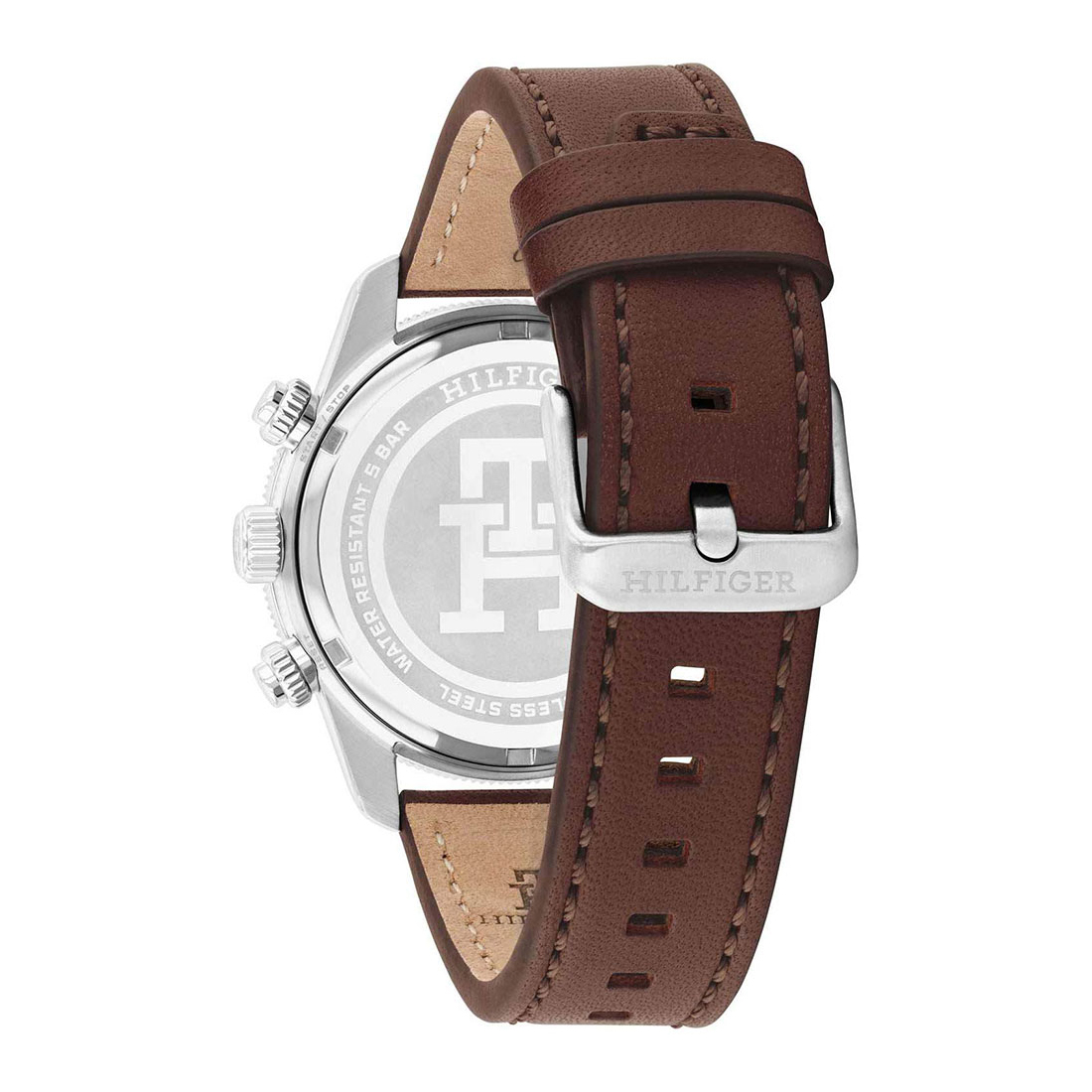 TOMMY HILFIGER T85 Chronograph Brown Rubber Strap 1792166