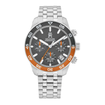 TOMMY HILFIGER Lance Chronograph Silver Stainless Steel Bracelet 1792186