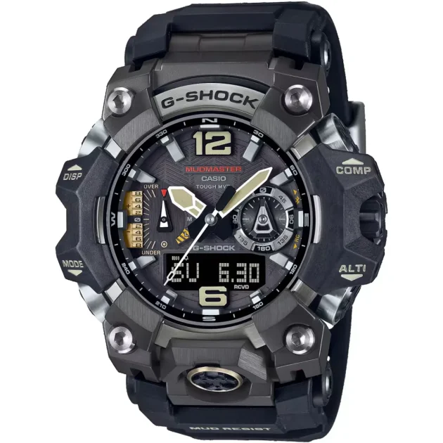 G-SHOCK Mudmaster Tough Solar Black Rubber Strap GWG-B1000-1AER