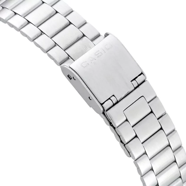 CASIO Vintage Collection Silver Stainless Steel Bracelet A-168WA-1YES - Image 3