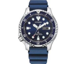 CITIZEN  Promaster Automatic Blue Rubber Strap NY0141-10LE