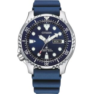 CITIZEN  Promaster Automatic Blue Rubber Strap NY0141-10LE