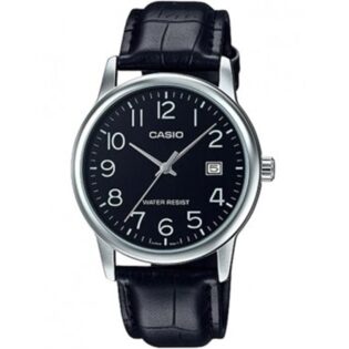 CASIO Standard Collection Black Leather Strap MTP-V002L-1BUDF