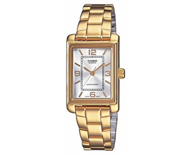 CASIO Standard Collection Gold Stainless Steel Bracelet LTP-1234PG-7AEF