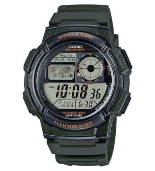 CASIO Standard Collection Khaki Rubber Strap AE-1000W-3AVEF