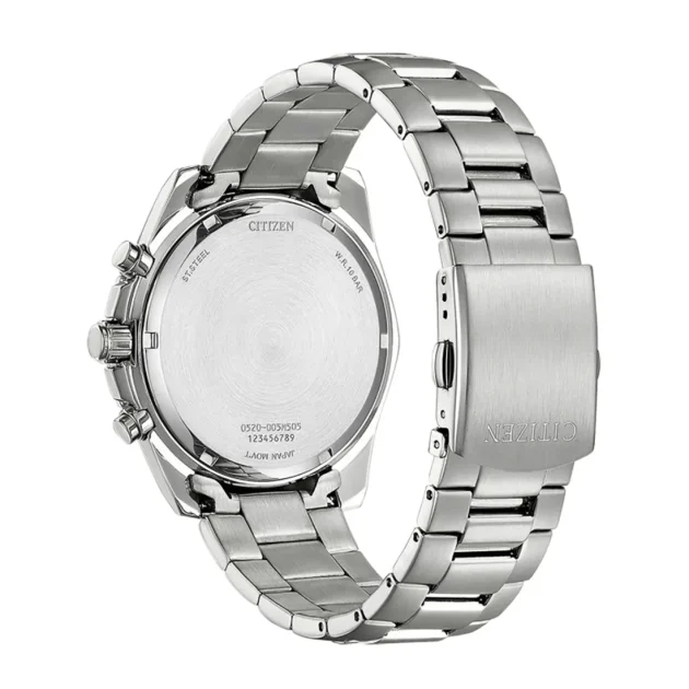 CITIZEN Quartz Chronograph Silver Stainless Steel Bracelet AN8201-57L - Image 3