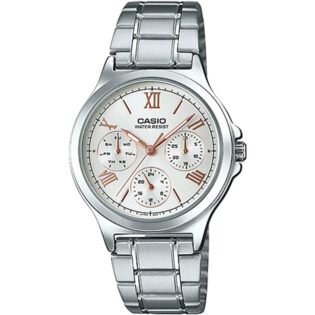 CASIO Standard Collection Silver Stainless Steel Bracelet LTP-V300D-7A2UDF