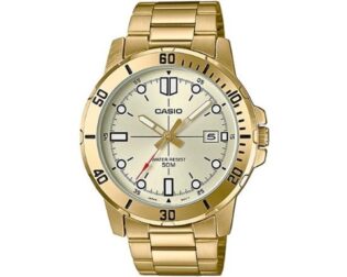 CASIO Standard Collection Gold Stainless Steel Bracelet MTP-VD01G-9EVUDF