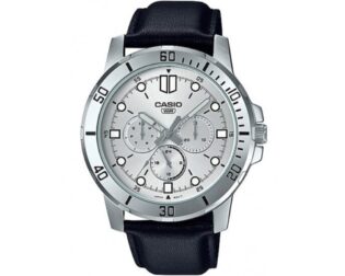 CASIO  Standard Collection Black Leather Strap MTP-VD300L-7EUDF