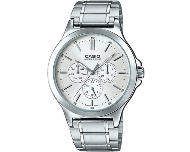 CASIO Standard Collection Silver Stainless Steel Bracelet  MTP-V300D-7AUDF