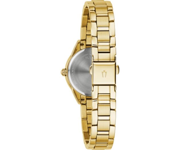 BULOVA Sutton Diamonds Gold Stainless Steel Bracelet 97P150 - Image 2