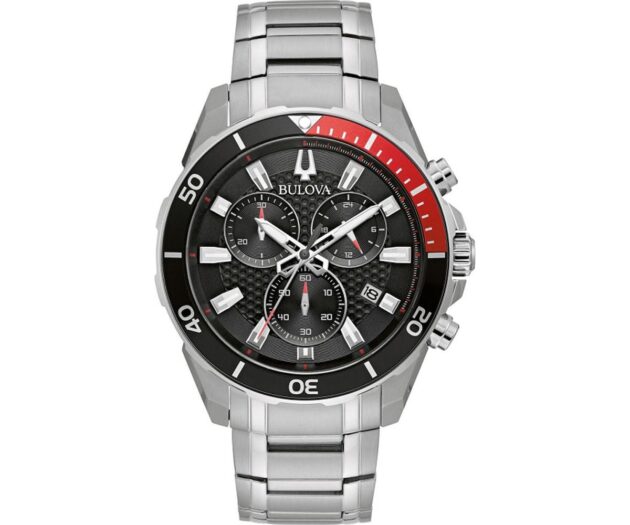 BULOVA Sport Collection Silver Stainless Steel Bracelet 98B344