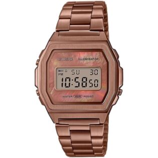 CASIO Vintage Collection Rose Gold Stainless Steel Bracelet A-1000RG-5EF