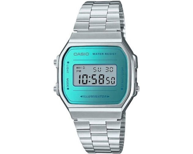 CASIO Vintage Collection Silver Stainless Steel  A-168WEM-2EF