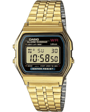 CASIO Vintage Collection Gold Stainless Steel Bracelet A-159WGEA-1EF