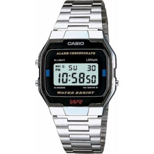 CASIO Vintage Collection Silver Stainless Steel Bracelet A-163WA-1QES
