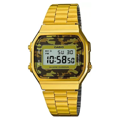 CASIO Vintage Collection Gold Stainless Steel Bracelet A168WEGC-5EF