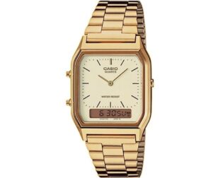 CASIO Vintage Collection Gold Stainless Steel Bracelet AQ-230GA-9DM