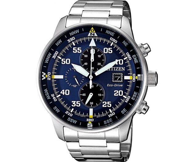 CITIZEN  Eco-Drive Chronograph Silver Stainless Steel Bracelet  CA0690-88L