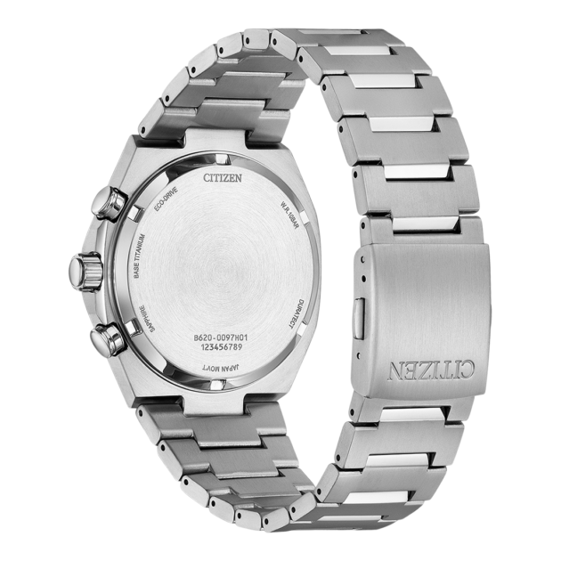 CITIZEN Zenshin Eco-Drive Chronograph Super Titanium Bracelet CA4610-85L - Image 2
