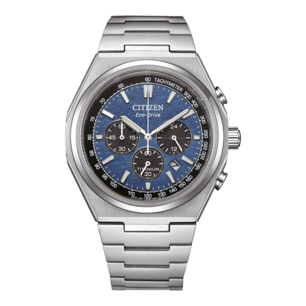 CITIZEN Zenshin Eco-Drive Chronograph Super Titanium Bracelet CA4610-85L