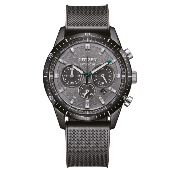 CITIZEN Eco-Drive Chronograph Black Rubber Strap CA4625-02H