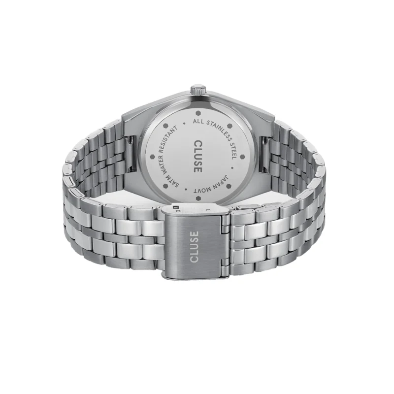 CLUSE Retro 70's Silver Stainless Steel Bracelet CW35103