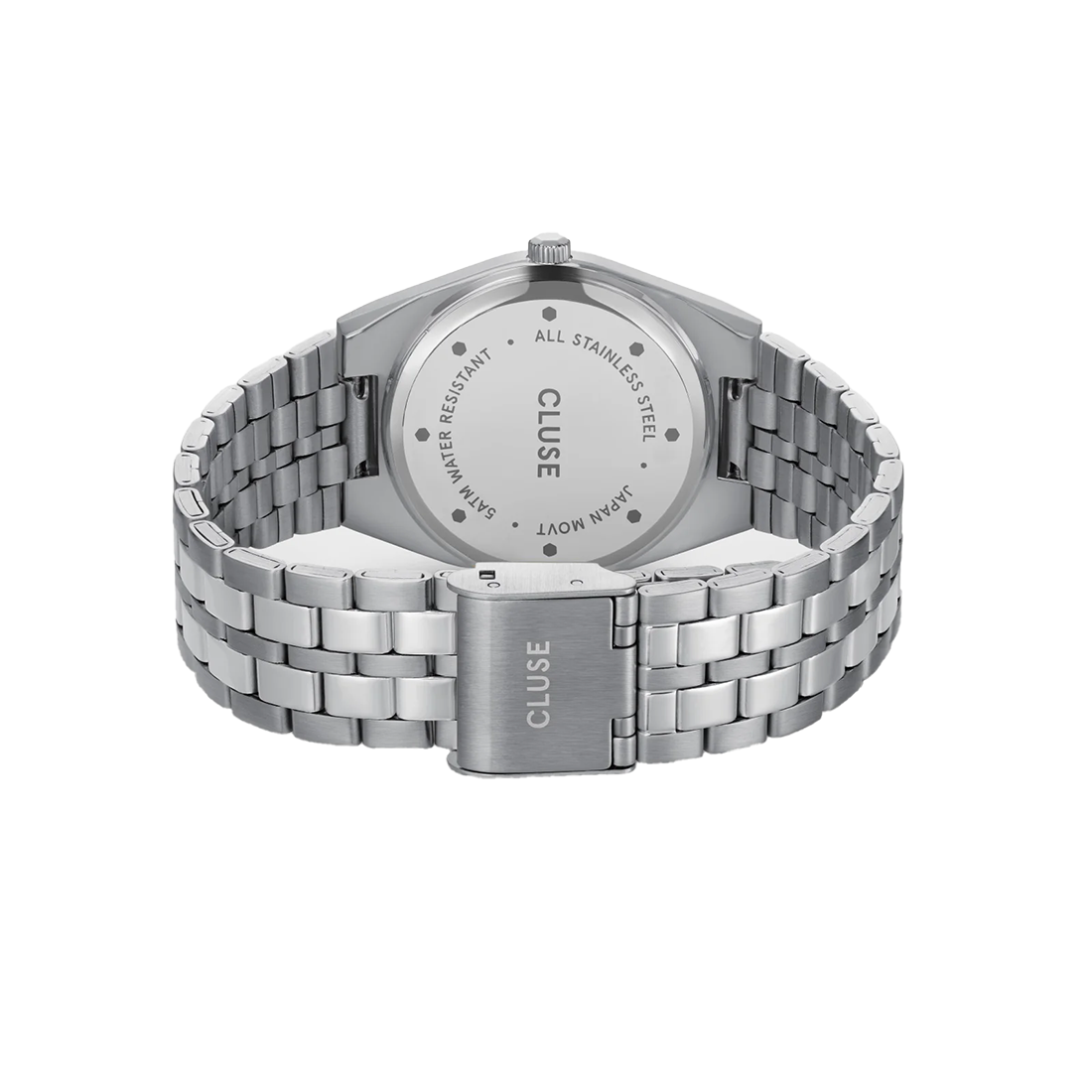 CLUSE Retro 70's Silver Stainless Steel Bracelet CW35103