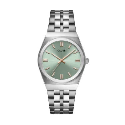 CLUSE Retro 70's Silver Stainless Steel Bracelet CW35103