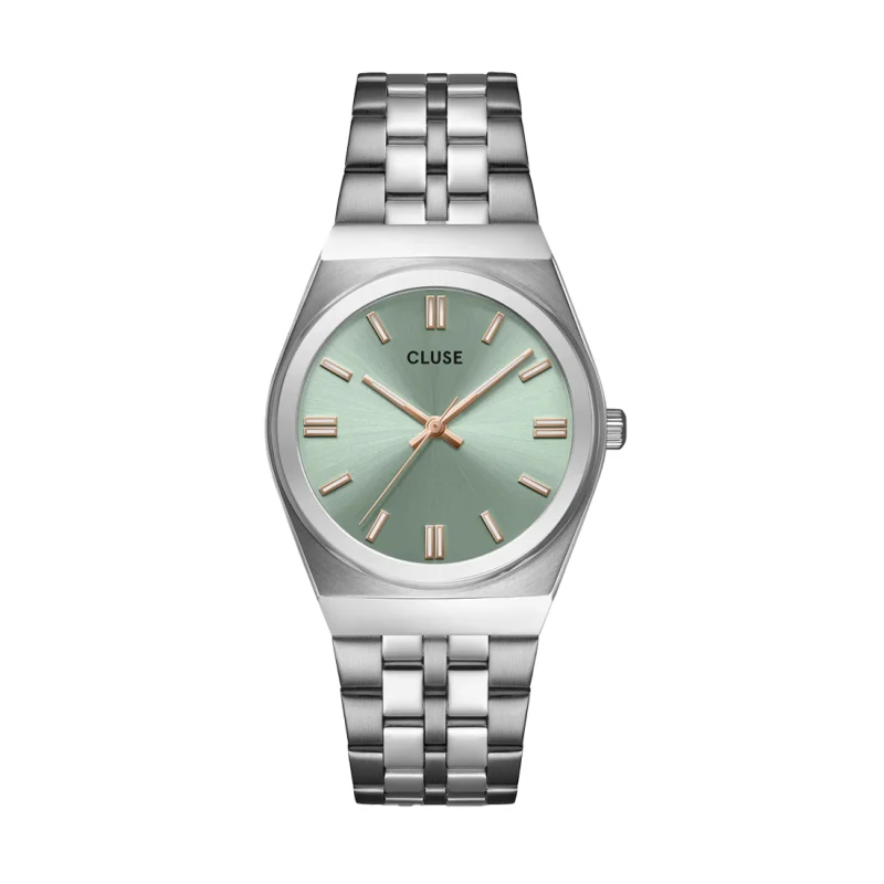CLUSE Retro 70's Silver Stainless Steel Bracelet CW35103
