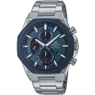 CASIO Edifice Tough Solar Chronograph Silver Stainless Steel Bracelet EFS-S570DB-2AUEF