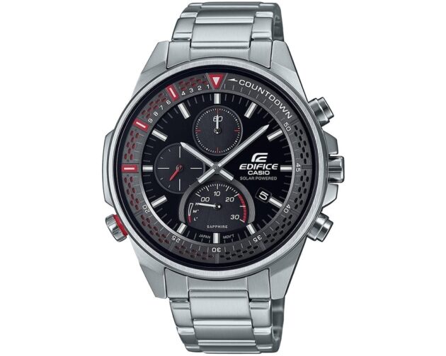 CASIO Edifice Tough Solar Chronograph Silver Stainless Steel Bracelet EFS-S590D-1AVUEF