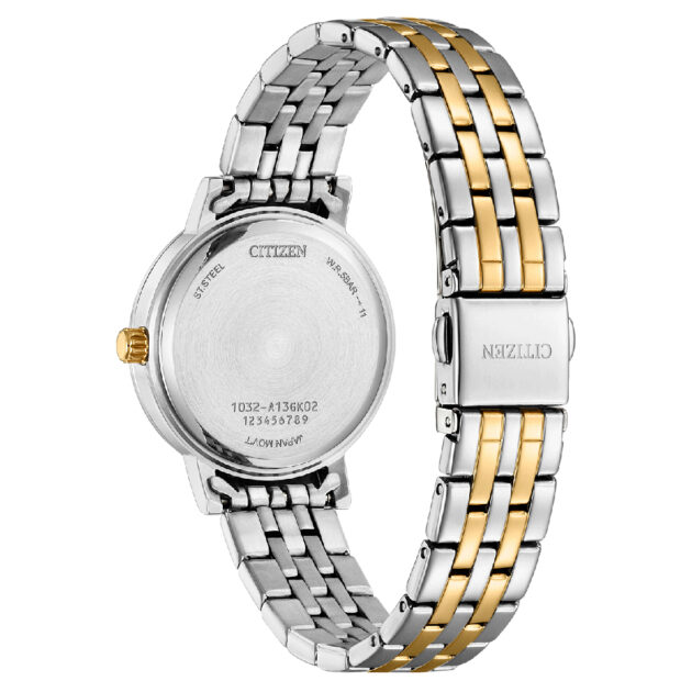 CITIZEN Ladies Quartz Two Tone Stainless Steel Bracelet EL3106-59D - Image 2